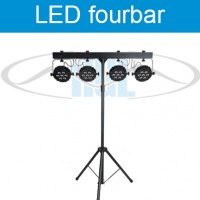 LED fourbar Showtec zwart