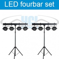 LED fourbar Showtec zwart set