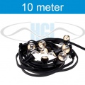 Prikkabel 10 Meter / lamp per 50 cm